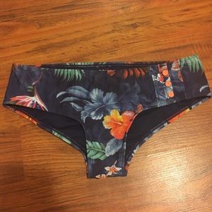 Roxy floral bathing suit bottoms